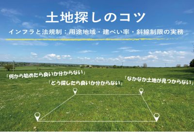 福岡の土地探しのコツ　インフラと法規制